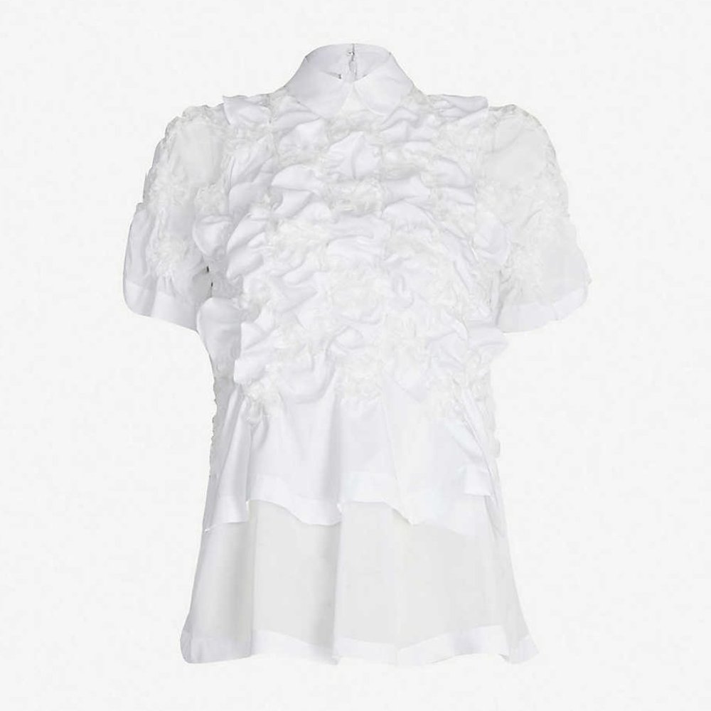 NOIR KEI NINOMIYA Comme des Garçons collar t-shirt
